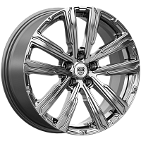 Литые диски Аламер (КС1216) 7.500xR18 5x112 DIA66.6 ET41 дарк платинум для KGM