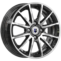 Литые диски Квант (КС960) 5.500xR14 4x98 DIA58.5 ET35 алмаз черный для Богдан 2111