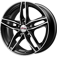 Литые диски Moskva (КС689) 6.500xR16 5x100 DIA67.1 ET40 Блэк Джек для Volkswagen Polo