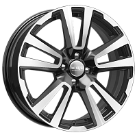 Литые диски КС874 (17_Vesta Cross) (КС874) 6.500xR17 4x100 DIA60.1 ET43 алмаз черный для Dacia