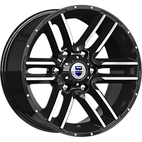 Литые диски Алгама (КС762) 8.000xR17 6x139.7 DIA106.1 ET0 алмаз черный Литые диски Алгама (КС762) 8.000xR17 6x139.7 DIA106.1 ET0 алмаз черный