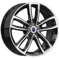 Литые диски Каланг (КС1086) 6.500xR17 5x114.3 DIA67.1 ET38 алмаз черный