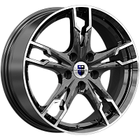 Литые диски Солар (КС875) 7.000xR17 5x108 DIA67.1 ET43 алмаз черный SK