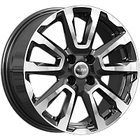Литые диски КС1026 (ZV 16_Rio) (КС1026) 6.500xR16 4x100 DIA54.1 ET46 алмаз черный для Hyundai Verna