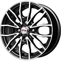 Литые диски Флайт (КС676М) 5.500xR14 4x98 DIA58.5 ET35 Блэк Джек для Lada 2172 Priora Hatchback