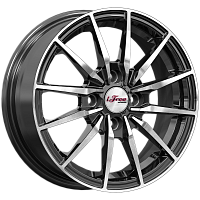 Литые диски Финчер (КС1119) 5.500xR14 4x98 DIA58.5 ET35 Блэк Джек для Lada 2172 Priora Hatchback