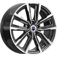 Литые диски Лацио (КС964) 7.500xR17 5x110 DIA67.1 ET38 алмаз черный для Alfa Romeo 159