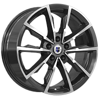 Литые диски Меренге (КС902) 7.500xR17 5x114.3 DIA67.1 ET35 алмаз черный для Mazda Mpv