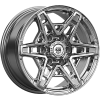 Литые диски Блэкберн (КС1129) 8.000xR17 6x139.7 DIA67.1 ET36 дарк платинум для Mitsubishi Pajero