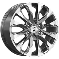 Литые диски КР007 (20_Haval H9) (КР007) 8.000xR20 6x139.7 DIA75.1 ET42 Diamond gloss graphite для Haval H9