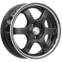 Литые диски КИОТО (КЛ249) 6.000xR15 4x100 DIA54.1 ET48 алмаз антрацит