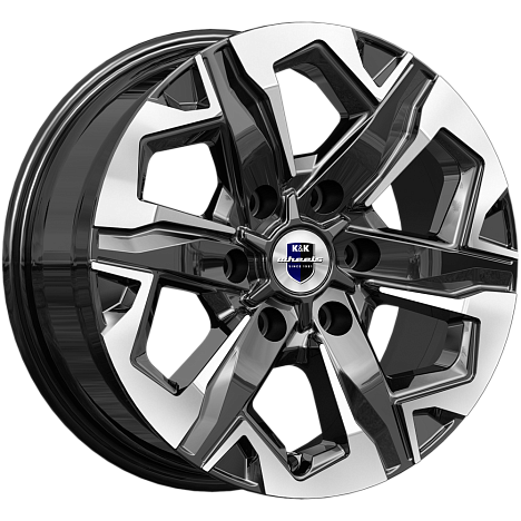 Тейт (КС1050) 7.500xR17 6x114.3 DIA66.1 ET30 алмаз черный Тейт (КС1050) 7.500xR17 6x114.3 DIA66.1 ET30 алмаз черный