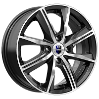 Литые диски Арнар (КС890) 6.000xR15 4x100 DIA67.1 ET45 алмаз черный SK для Volkswagen Lupo