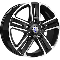 Литые диски Backfire (КС763М) 8.000xR18 5x114.3 DIA67.1 ET50 алмаз черный для KIA Sorento