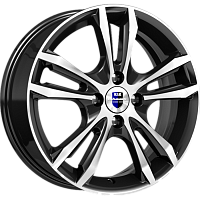 Литые диски Samara (КС866) 6.000xR16 4x114.3 DIA67.1 ET40 алмаз черный SK для Suzuki Swift