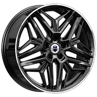 Литые диски Колумб (КС1038) 7.000xR19 5x114.3 DIA66.6 ET40 алмаз черный для Haval H7