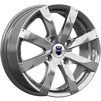 Литые диски Джемини (КС480) 5.500xR14 4x100 DIA67.1 ET39 дарк платинум для Opel Astra