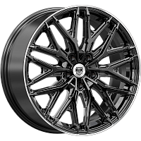 Литые диски Клермон (КС1156) 8.000xR19 5x112 DIA66.6 ET26 черный бриллиант для Volkswagen Touareg