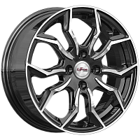 Литые диски Бохо (КС1037) 6.000xR15 4x100 DIA54.1 ET42 Блэк Джек для Suzuki Ignis