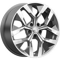 Литые диски ЛАМБЕРТ (КЛ370) 7.500xR18 5x114.3 DIA67.1 ET33 алмаз графит для Nissan Qashqai