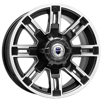 Литые диски Полюс (КС609М) 7.500xR16 6x139.7 DIA108.1 ET30 алмаз черный Литые диски Полюс (КС609М) 7.500xR16 6x139.7 DIA108.1 ET30 алмаз черный