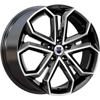 Литые диски Пандора (КС466) 8.500xR19 5x114.3 DIA66.1 ET35 алмаз черный