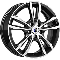 Литые диски Samara (КС866) 6.000xR16 5x100 DIA67.1 ET40 алмаз черный SK для Skoda Rapid Литые диски Samara (КС866) 6.000xR16 5x100 DIA67.1 ET40 алмаз черный SK для Skoda Rapid